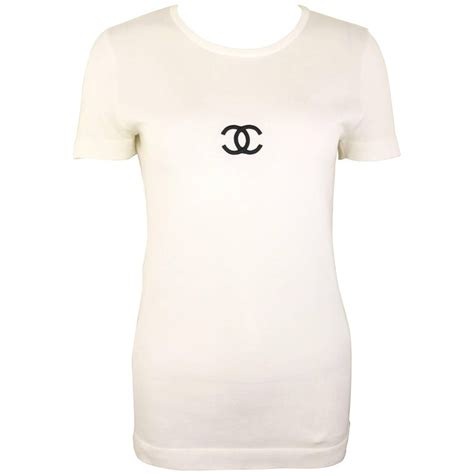 chanel white tank top|chanel tunic shirt.